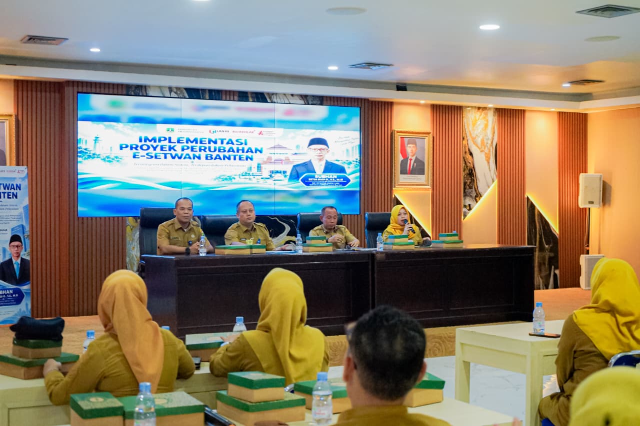 Sekretaris DPRD Banten Luncurkan Aplikasi E-Setwan, Intergasikan Seluruh Layanan Digital Jadi Satu Platform